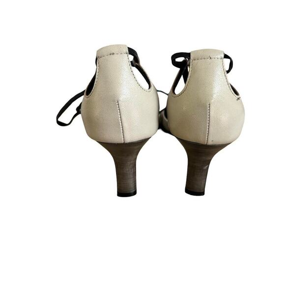 90'S Y2K KENNETH COLE NY LACE UP POINTED TOE PUMPS HEELS SIZE 6 MADE IN ITALY. - Picture 6 of 8